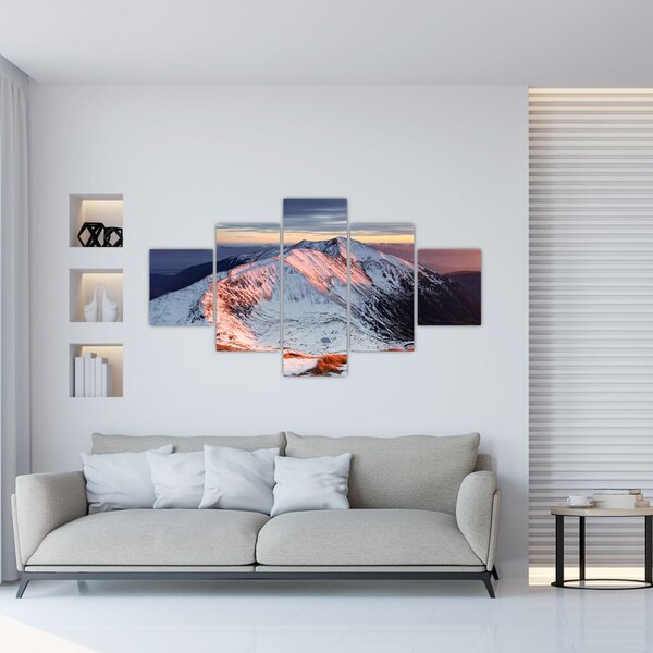 Obraz - Zimowa panorama górska II. (125x70 cm)