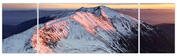 Obraz - Zimowa panorama górska II. (170x50 cm)