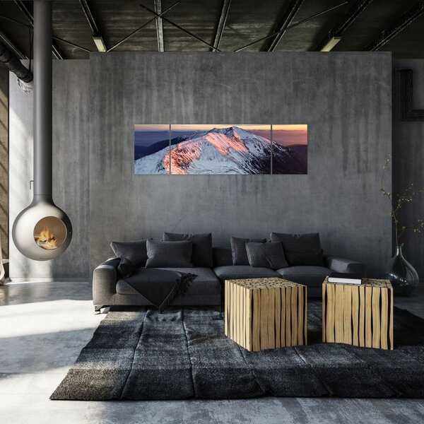 Obraz - Zimowa panorama górska II. (170x50 cm)