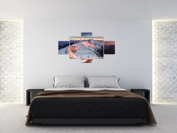 Obraz - Zimowa panorama górska II. (125x70 cm)