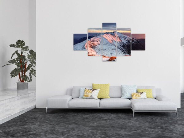 Obraz - Zimowa panorama górska II. (125x70 cm)