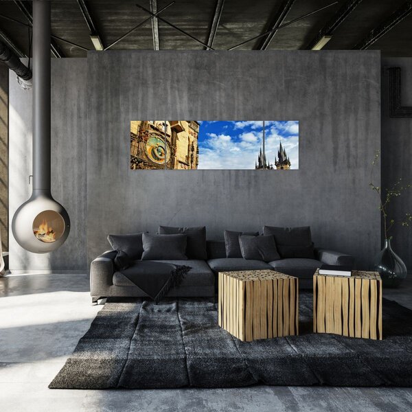 Obraz - Praski zegar astronomiczny (170x50 cm)