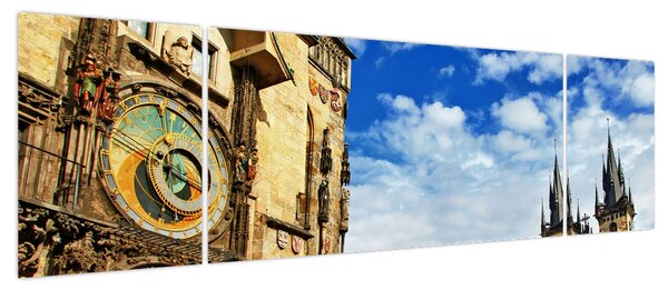 Obraz - Praski zegar astronomiczny (170x50 cm)