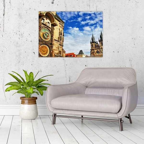 Obraz - Praski zegar astronomiczny (70x50 cm)