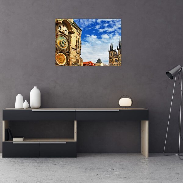 Obraz - Praski zegar astronomiczny (70x50 cm)