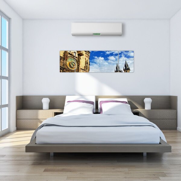 Obraz - Praski zegar astronomiczny (170x50 cm)