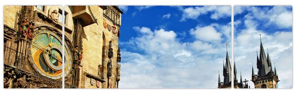 Obraz - Praski zegar astronomiczny (170x50 cm)