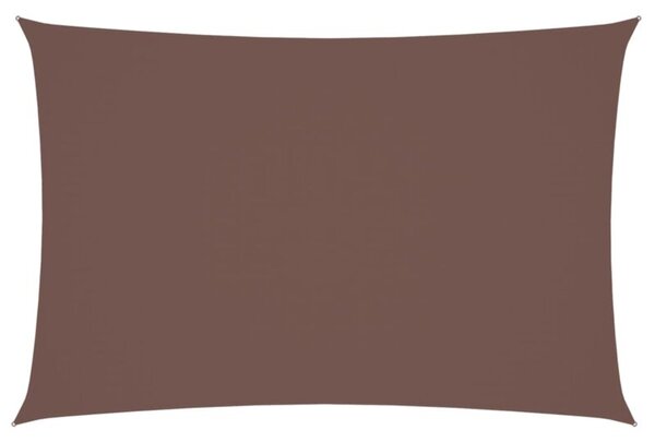 Prostokątny żagiel ogrodowy z tkaniny oxford, 2x4 m, brązowy