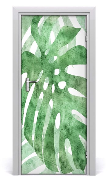 Okleina samoprzylepna fototapety na drzwi Monstera
