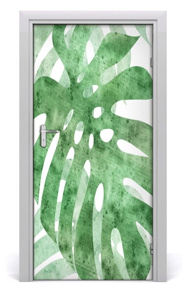Okleina samoprzylepna fototapety na drzwi Monstera