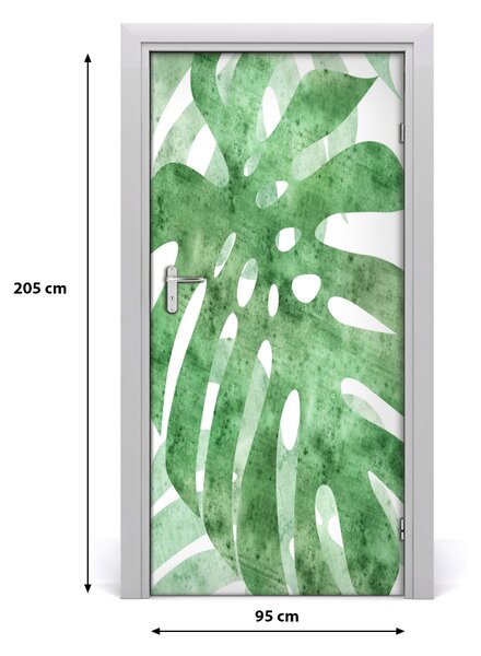Okleina samoprzylepna fototapety na drzwi Monstera