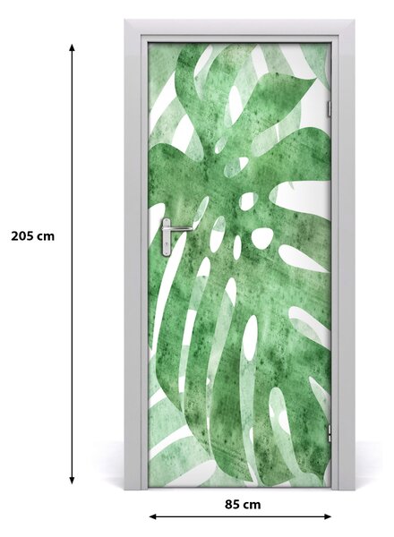 Okleina samoprzylepna fototapety na drzwi Monstera