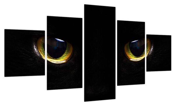 Obraz - Kocie oczy (125x70 cm)