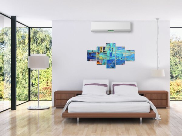 Obraz - Abstrakcyjny obraz olejny (125x70 cm)