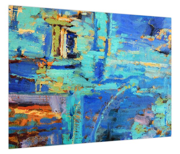 Obraz - Abstrakcyjny obraz olejny (70x50 cm)