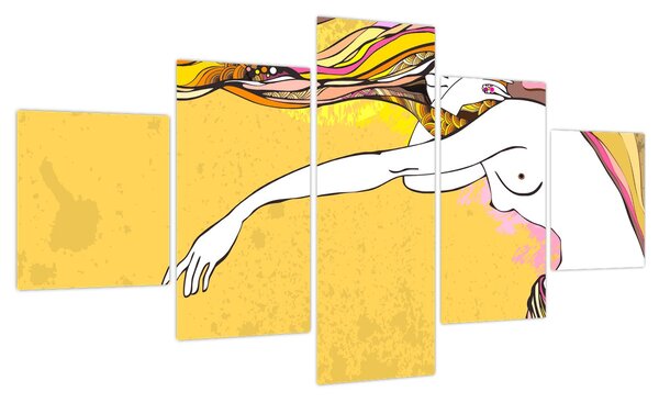 Obraz - Dziewczyna (125x70 cm)