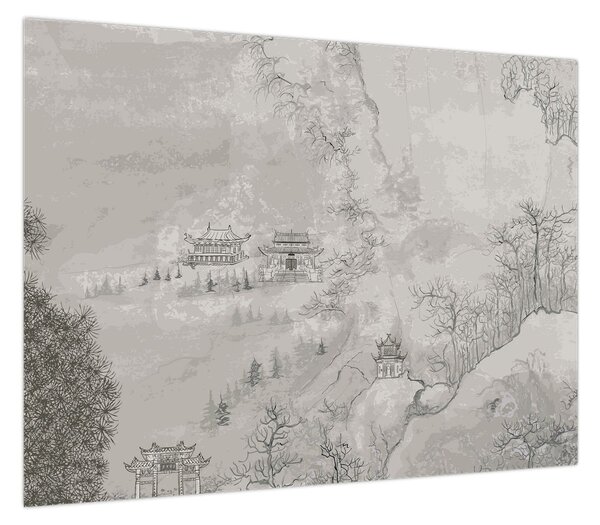 Obraz - Chiński krajobraz (70x50 cm)
