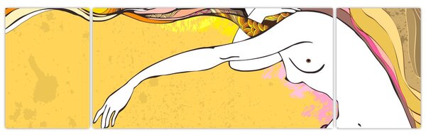 Obraz - Dziewczyna (170x50 cm)
