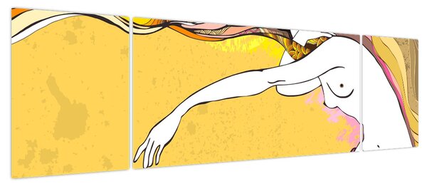Obraz - Dziewczyna (170x50 cm)
