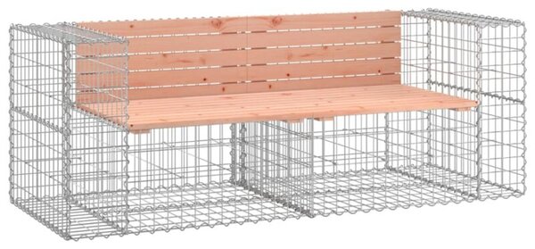 Ławka ogrodowa z gabionem, 184x71x65,5 cm, drewno daglezjowe