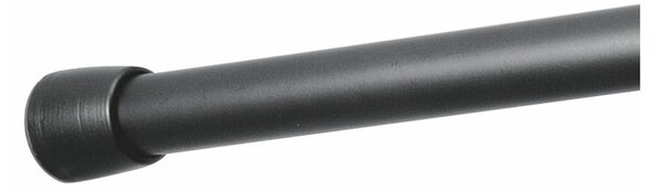 Regulowany czarny drążek na zasłonę prysznicową iDesign Cameo, dł. 127-221 cm
