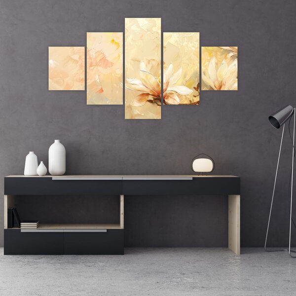 Obraz - Kwiaty (125x70 cm)