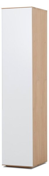 Moduł do szafy z konstrukcją z litego drewna dębowego z 5 półkami Gazzda Ena