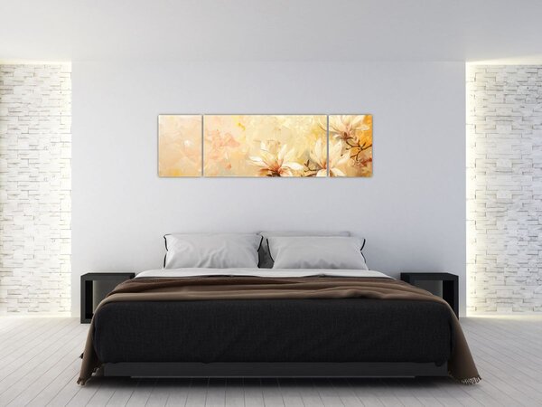 Obraz - Kwiaty (170x50 cm)