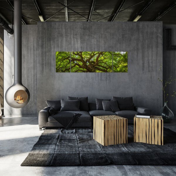 Obraz - Zielone drzewo (170x50 cm)