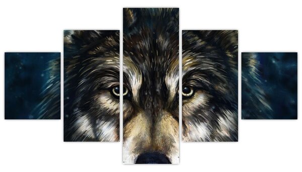 Obraz - Wilk (125x70 cm)