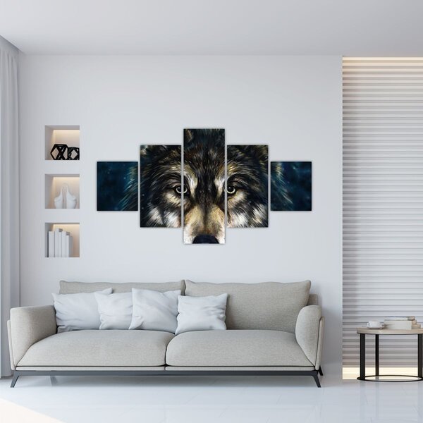 Obraz - Wilk (125x70 cm)