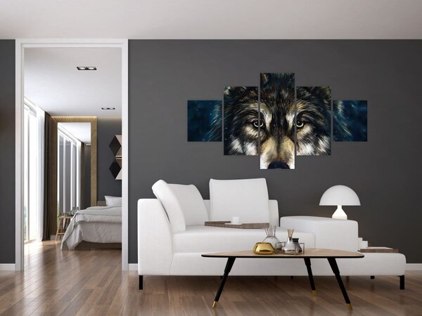 Obraz - Wilk (125x70 cm)