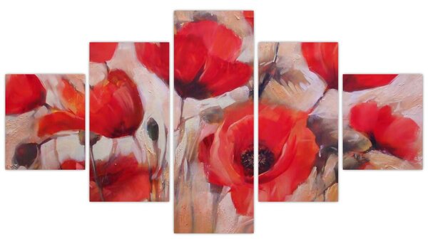 Obraz - Wilcze maki (125x70 cm)