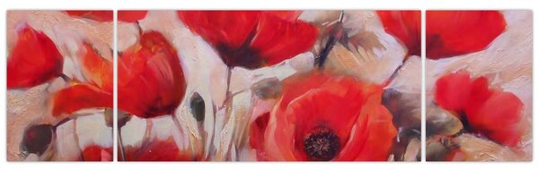 Obraz - Wilcze maki (170x50 cm)