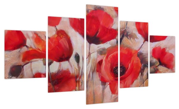 Obraz - Wilcze maki (125x70 cm)