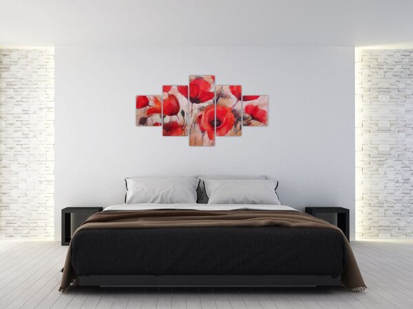Obraz - Wilcze maki (125x70 cm)