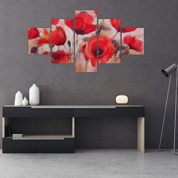 Obraz - Wilcze maki (125x70 cm)