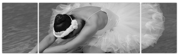 Obraz - Balerina, czarno-biały (170x50 cm)