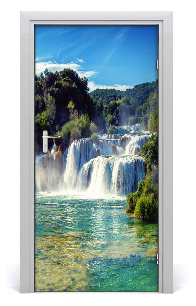 Naklejka fototapeta na drzwi Wodospad Krka