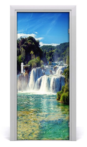 Naklejka fototapeta na drzwi Wodospad Krka