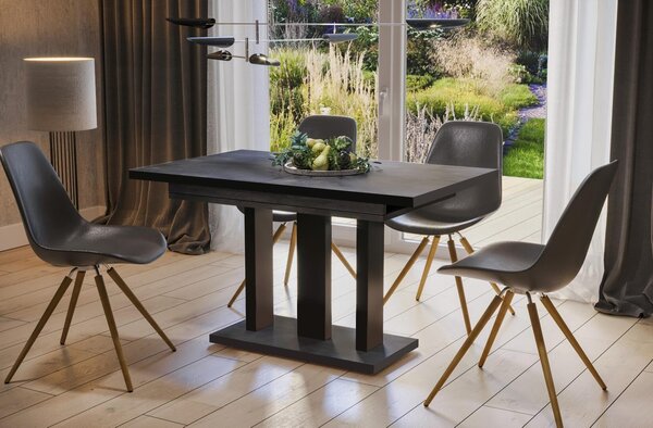 MebleMWM Stół drewniany APPIA BLACK | 130-210x80 | Kolor do wyboru