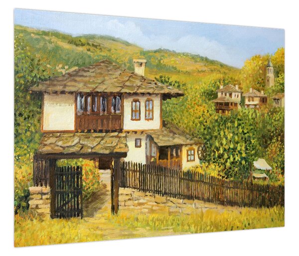 Obraz - Domki letniskowe w lecie (70x50 cm)