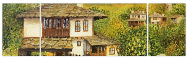 Obraz - Domki letniskowe w lecie (170x50 cm)