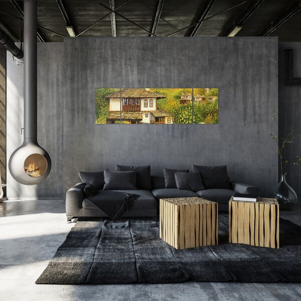 Obraz - Domki letniskowe w lecie (170x50 cm)