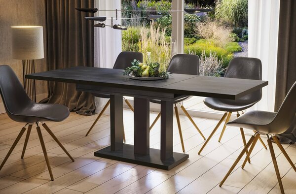 MebleMWM Stół drewniany APPIA BLACK | 130-210x80 | Kolor do wyboru