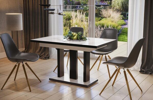 MebleMWM Stół drewniany APPIA BLACK | 130-210x80 | Kolor do wyboru
