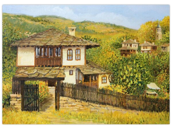 Obraz - Domki letniskowe w lecie (70x50 cm)