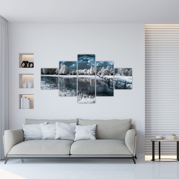 Obraz - Zamarznięty krajobraz (125x70 cm)
