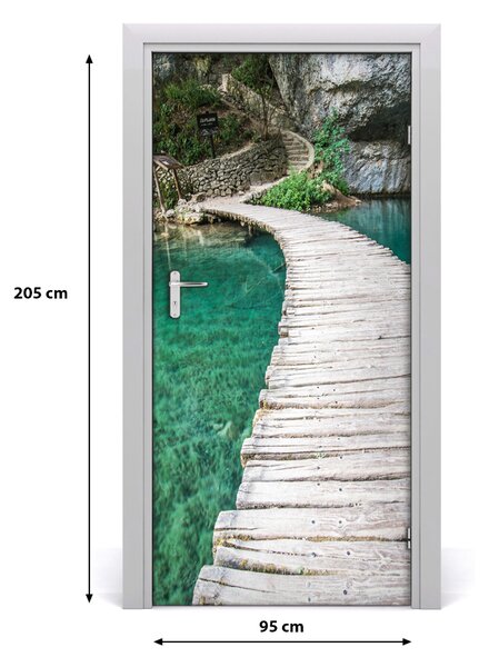 Naklejka fototapeta na drzwi Jeziora Plitwickie