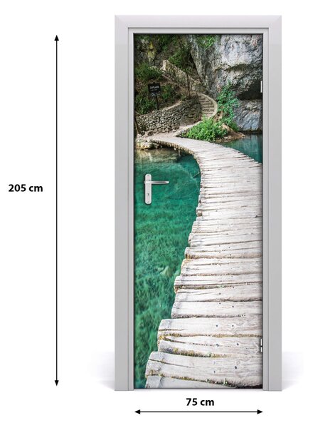 Naklejka fototapeta na drzwi Jeziora Plitwickie